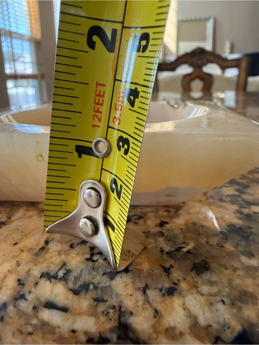 Vintage Natural Stone Carved Polished Ashtray